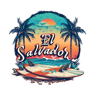 Surf City El Salvador El Sunzal SV Sivar Salvadorian playas T-Shirt