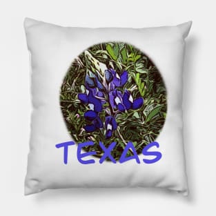 Texas Bluebonnet Pillow