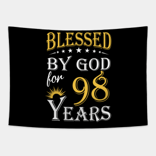 Blessed By God For 98 Years 98th Birthday Tapestry