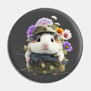 The smiling hamster soldier Pin