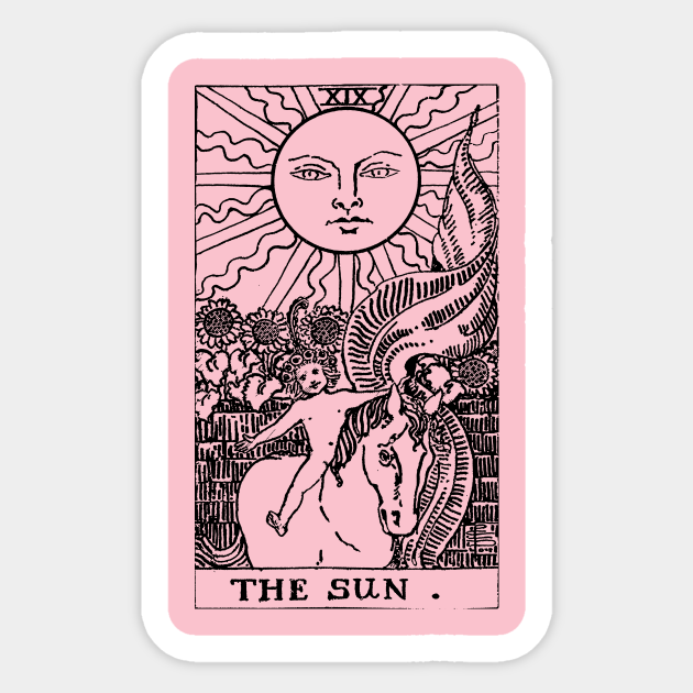 Black Cat Sign - The Sun - Tarot Card Sign