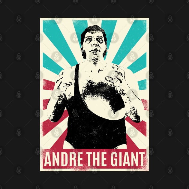 Vintage Retro Andre The Giant by Bengkel Band