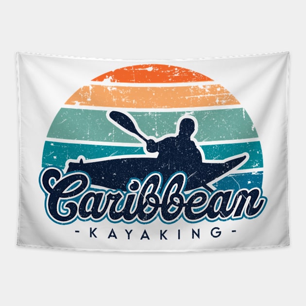 Caribbean kayaking. Perfect present for mom mother dad father friend him or her Tapestry by SerenityByAlex