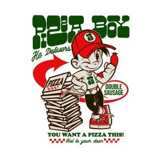 Pizza Boy he Delivers T-Shirt