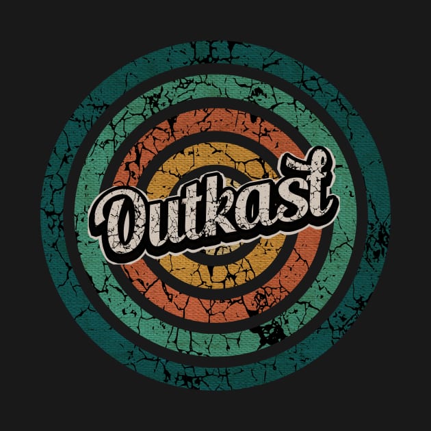 Outkast // Retro Circle Crack Vintage by People Mask