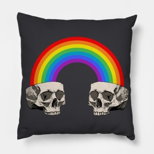 Skulls 'n Rainbow Pillow