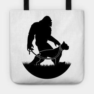 Bigfoot Walking Boxer Dog Tote