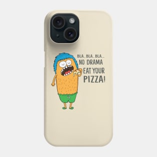 Monster eat pizza Phone Case