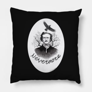 Edgar Allan Poe - Gothic Art Pillow