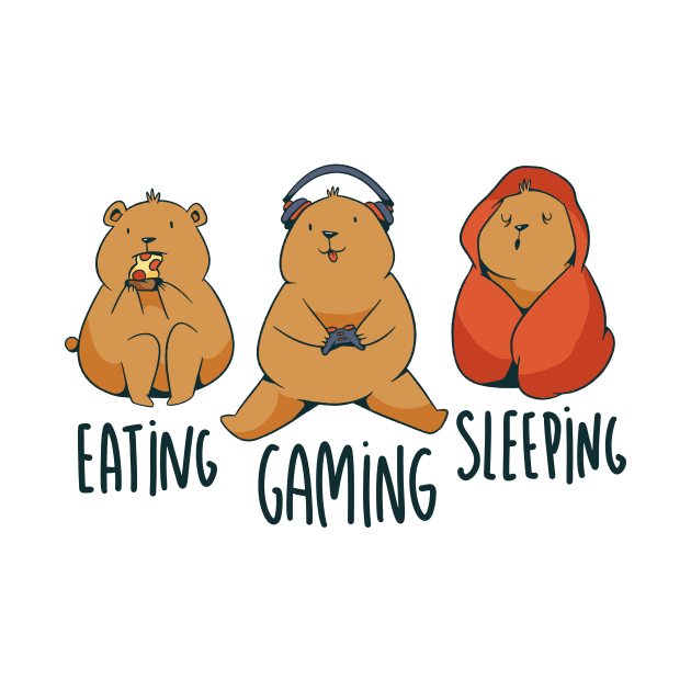 Eat Sleep Gaming by NobleTeeShop