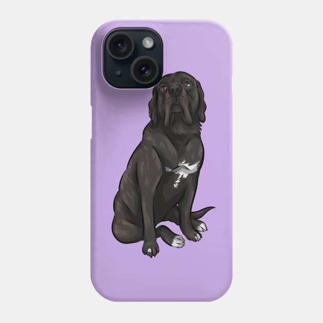 Cute English Mastiff Dog | Black Brindle Phone Case by Shirin Illustration