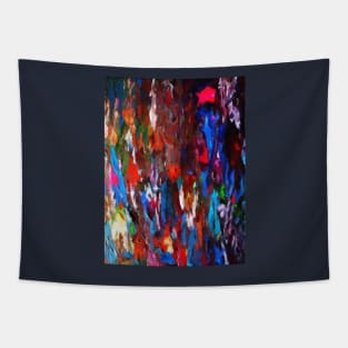 Abstract palette knife paint splatter Tapestry