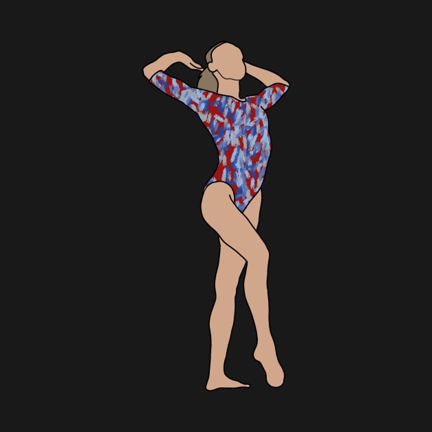 Olivia Greaves Gymnastics Drawing by GrellenDraws