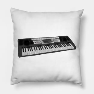 keyboard digital art Pillow