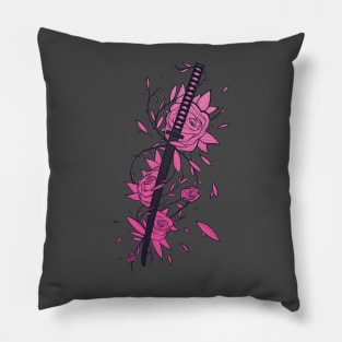 Sword of Black & Pink Pillow