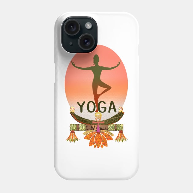 Yoga all life Phone Case by siano