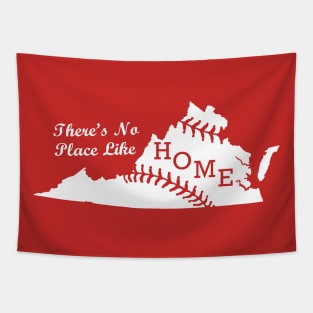Virginia State Map Home Baseball Classic Tapestry