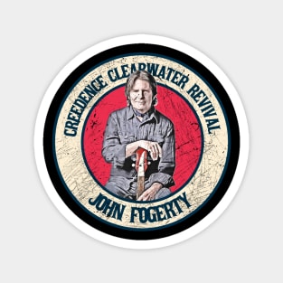 Retro Style Fan Art Design John Fogerty Magnet