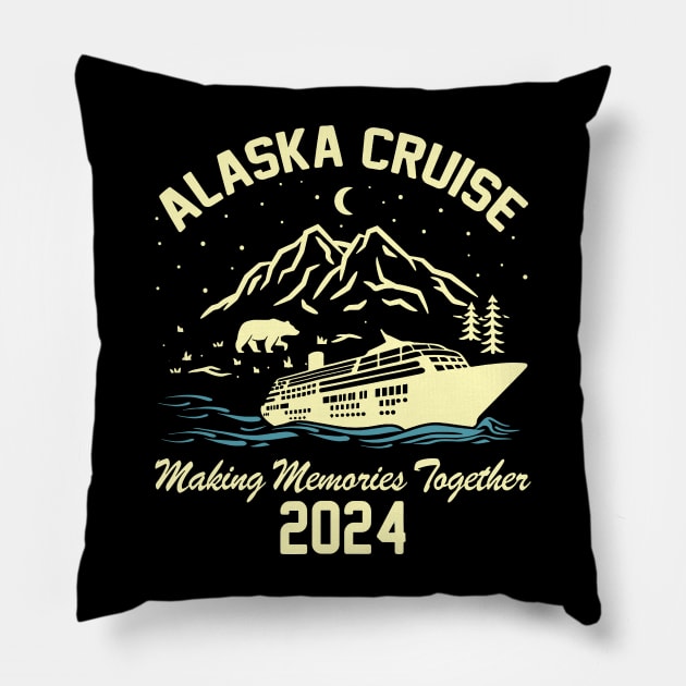 2024 Alaska Cruise, Family Cruise, Matching Cruise Squad, Cruise Travel, Alaska Family Trip Pillow by lunacreat