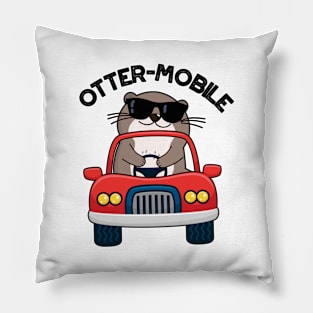 Otter-mobile Funny Animal Car Pun Pillow