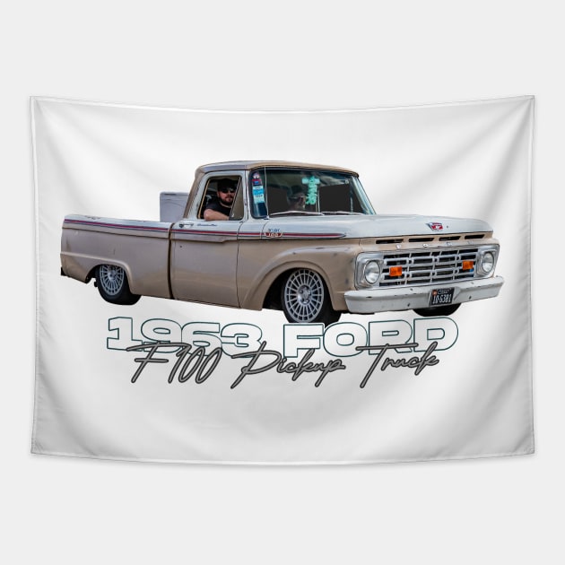 1963 Ford F100 Pickup Truck Tapestry by Gestalt Imagery