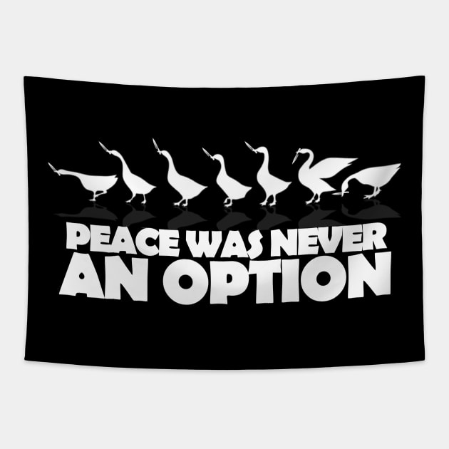 Peace Was Never An Option Tapestry by TheUnknown93