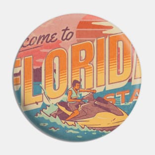 Welcome to Florida retro vintage Pin