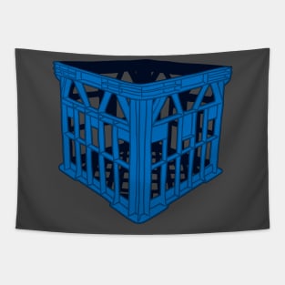 Blue Milk Crate Tapestry