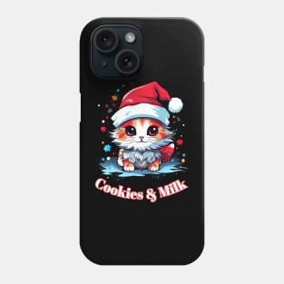 Cookies & Milk - Christmas Cat - Winter Holiday Phone Case