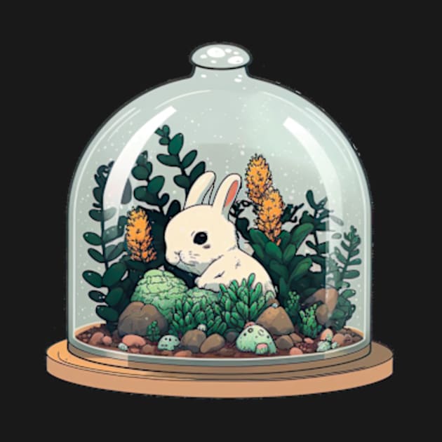 Little Bunny in a Terrarium by larfly