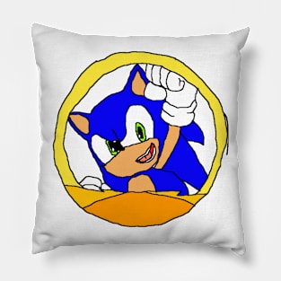 Sonic icon remake Pillow