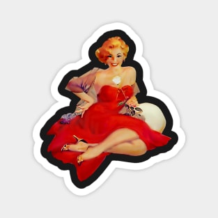 Pin Up - Red Dress Magnet