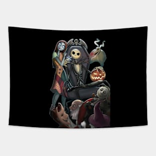 Pumpkin King Nightmare Before Christmas Jack Skellington Tapestry