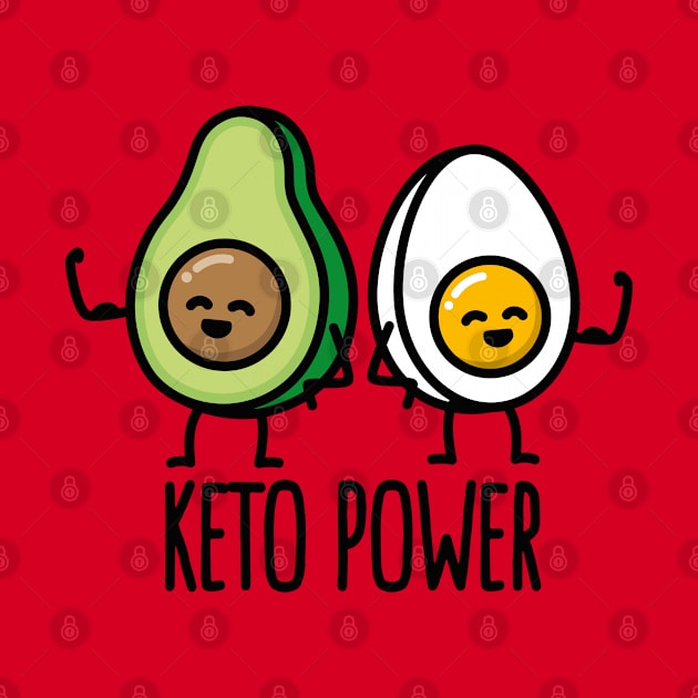 Keto Power Egg Avocado Ketogenic Ketosis Gift idea by LaundryFactory