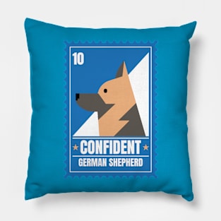 German Shepard Post Stamp Pillow
