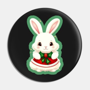 Festive Bunny Pin