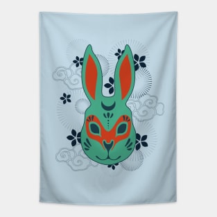 Year Of The Rabbit blue Tapestry