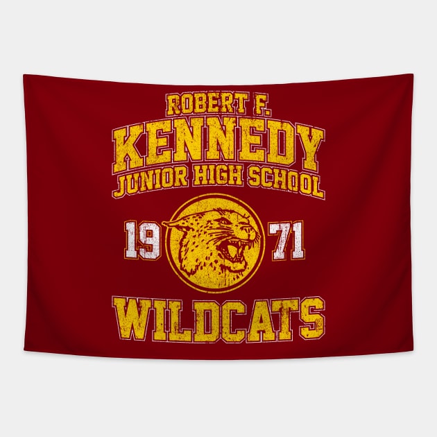 Robert F Kennedy Junior High School Wildcats - Wonder Years Tapestry by huckblade