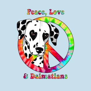 Peace, Love & Dalmatians T-Shirt