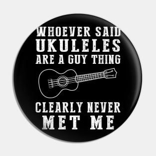 Uke-ing Stereotypes: Ukulele for Everyone! Pin