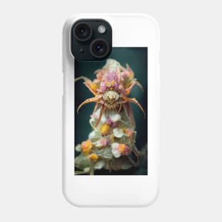 Floral Crab Spider Phone Case