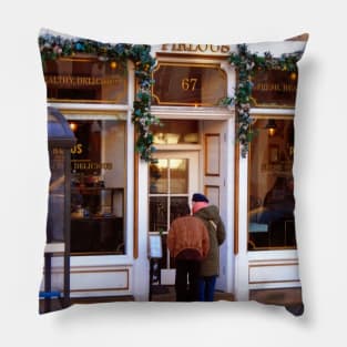 Edinburgh Street Photography Pillow