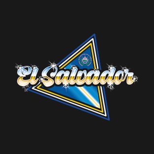 El Salvador 80's Style design T-Shirt