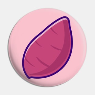 Purple Sweet Potato Cartoon Pin