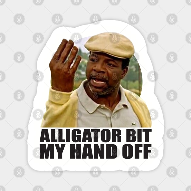 Alligator Bit My Hand Magnet by bekobe