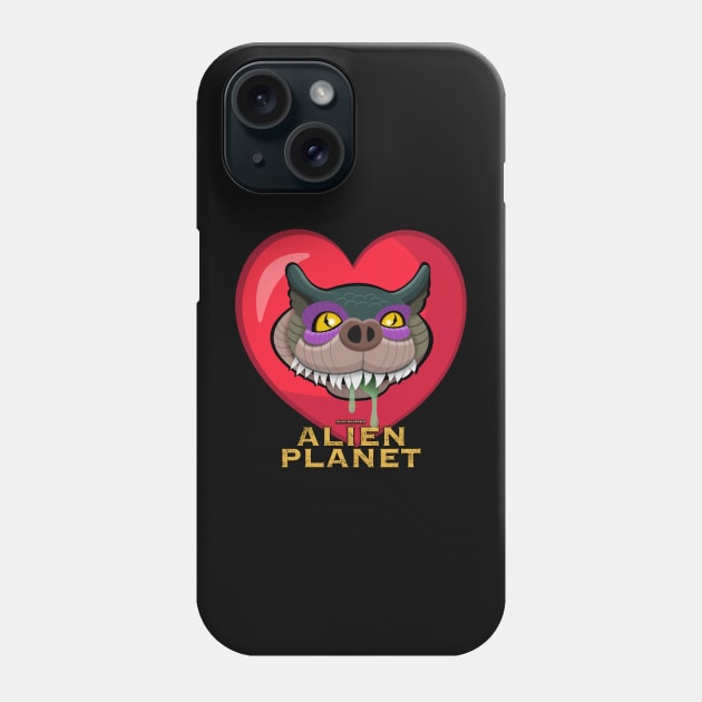 Giree - Alien Planet Red & Yellow Phone Case by Monster Maxson Productions LLC