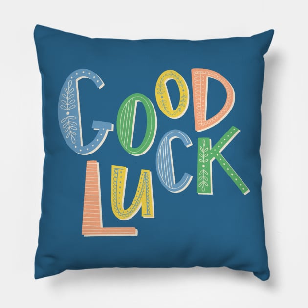 Good Luck Pillow by nataliaoro