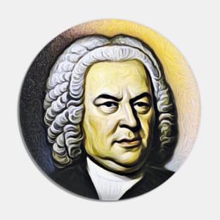 Johann Sebastian Bach Yellow Portrait | Johann Sebastian Bach Artwork 8 Pin