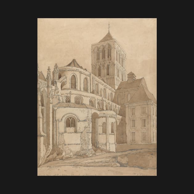 Abbey Church at Fecamp, Normandy by John Sell Cotman by Classic Art Stall