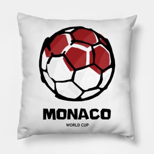 Monaco Football Country Flag Pillow